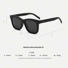 Lentes Para Hombre Y Mujer Y Protección Uv - Negro - Ver 6