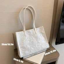 Túi Tote Đeo Vai In Hình Toàn Thân Thời Trang Cho Nữ, Quà Tặng Ngày Của Mẹ Cho Mẹ Túi Tote In Chữ Cổ Điển Túi Đeo Vai Sức Chứa Lớn Túi Đeo Hông Hoàn Hảo Để Đi Làm Túi Đi Học, Túi Tote Đi Học, Ba Lô Quay Lại Trường Học, Sức Chứa Lớn - Nhiều màu - Xem 4