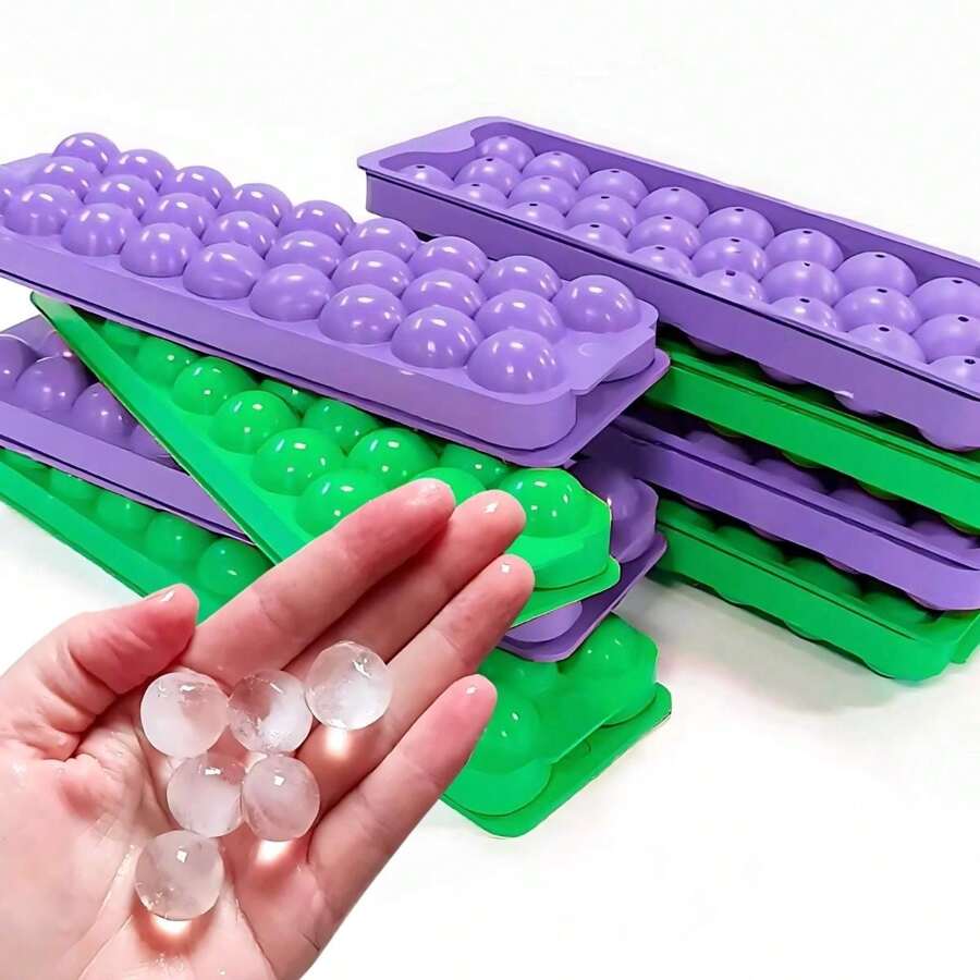 Kit 5 Ice Cube Trays, Juice, Drinks, Whiskey, Assorted Colors - Assorted - View 1