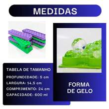 Kit 5 Ice Cube Trays, Juice, Drinks, Whiskey, Assorted Colors - Assorted - View 4