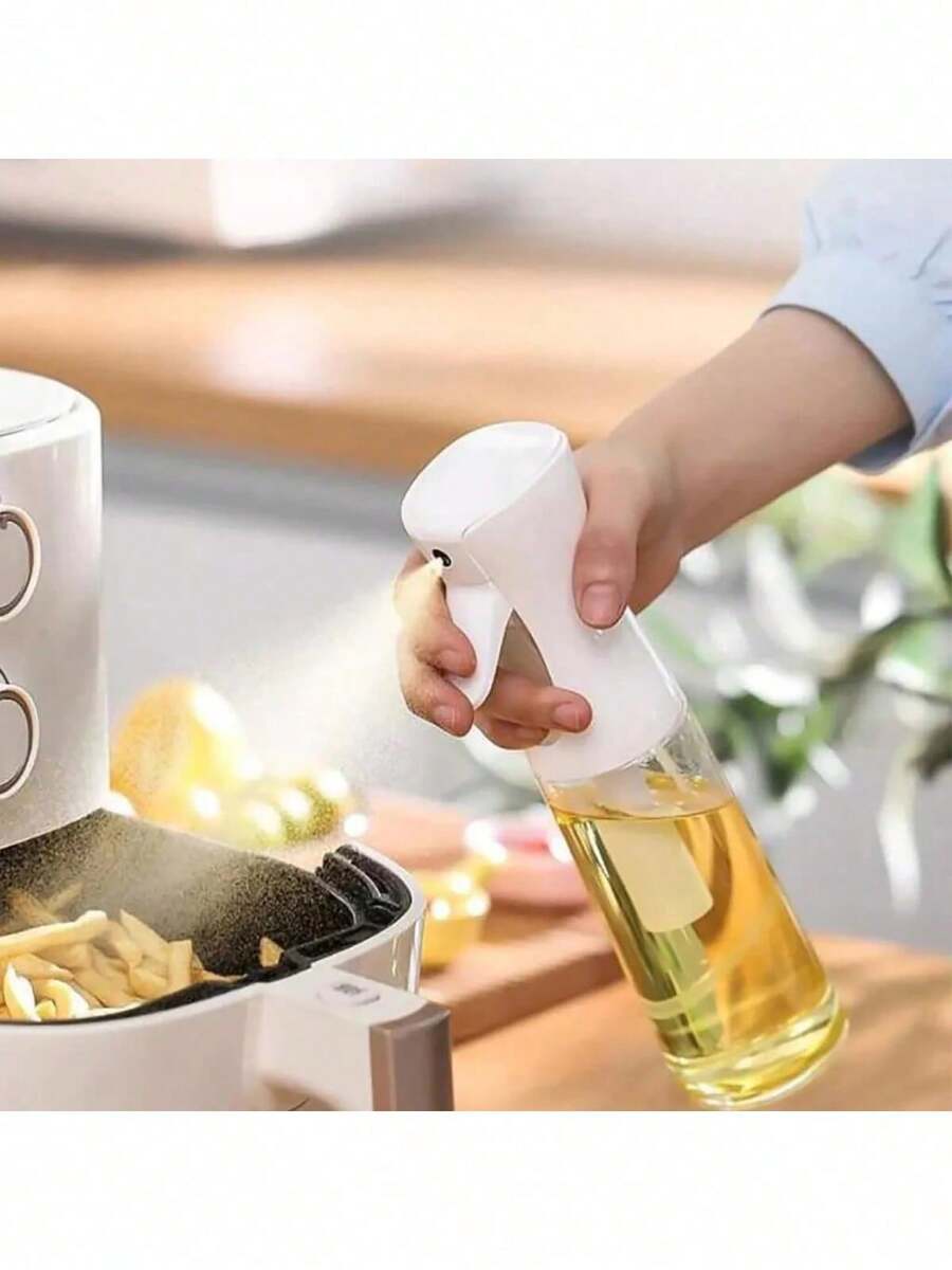 200ML Olive Oil Vinegar Sprayer Kitchen Spray Acrylic Seasoning Bottle - trắng - Xem 1