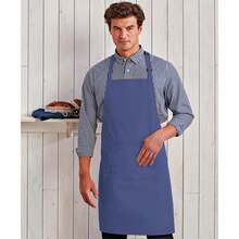Premier Ladies/Womens Colours Bip Apron With Pocket / Workwear (Marine Blue) - Blue - View 2