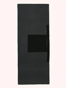 2pcs Women Muslim Classic Solid Color Turban Mask + Long Scarf Set, Windproof, UV Protection, Breathable, Comfortable Headband Face Veil, Suitable For Daily Outdoor Use - Mask + Long Scarf Combination - View 5