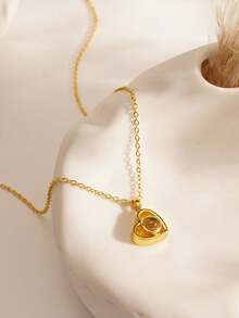 1PC Heart Projection Photo Necklace, Minimalist Projection Pendant For Women, Memorial Photo Necklace, Anniversary Gifts, Birthday Gifts For Her,Thanksgiving Gifts, Christmas Gifts