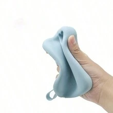 时尚宽敞的防水、防汗、防油硅胶拉链线收纳袋，化妆包，零钱包，口红架，钥匙架，洗漱包，多功能方便旅行和化妆刷存放，硅胶化妆品收纳袋，适用于万圣节、圣诞节、节日礼物、户外、旅行、通勤、学校、派对、野餐学校用品旅行必需品化妆包节日必需品化妆包化妆包化妆包美容 - 彩色 - 查看 7