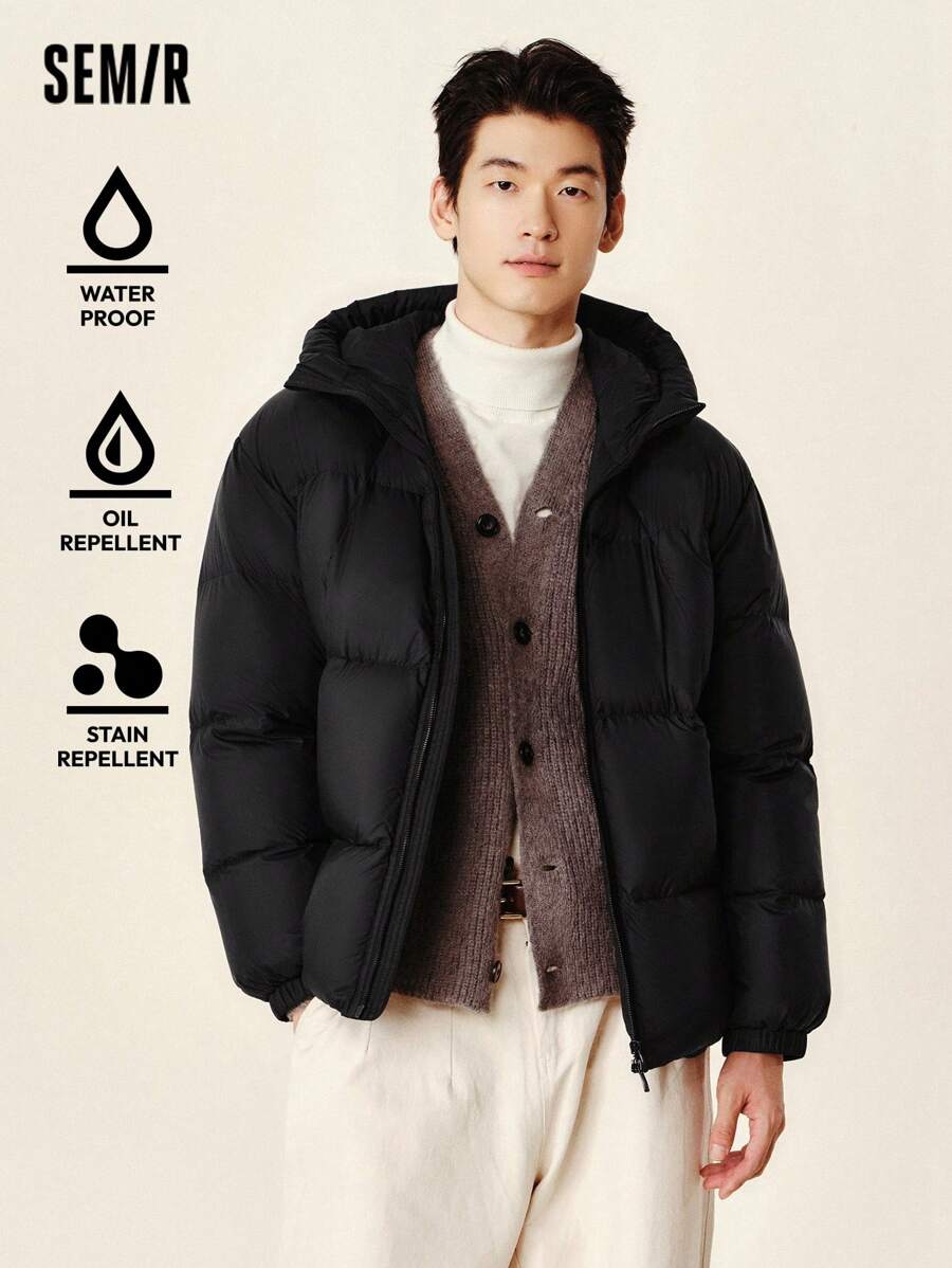 SEMIR 男士加热保暖夹克，防水，情侣款，冬季