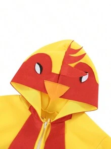 Halloween Costume For Women Men Funny Frog Chicken Jumpsuits Novelty Cosplay Party Outfit Chrismas Rave Dress Up - Yellow - View 7