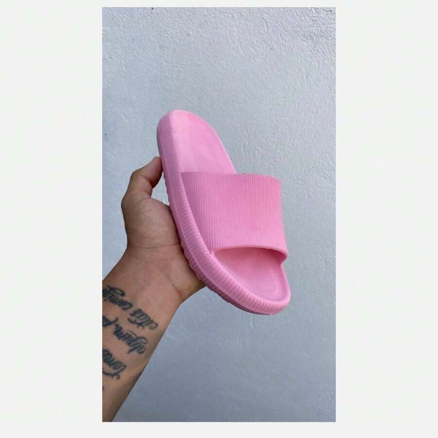 Unisex Ergonomic Cloud Flip Flops Slide Flexible Comfort Promotion. - Màu Hồng Tươi - Xem 1