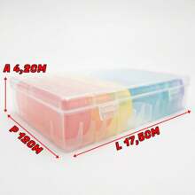 Porta Comprimidos Grande Portátil Estojo Separador Compartimento Organizador Remédio Medicamento Cápsulas Diario Semanal - Multicolorido - Visão 4