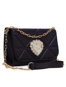 3-Piece Kit, Women's Crossbody And Side Bag With Card And Bill Holder - 黑色 - 查看 3