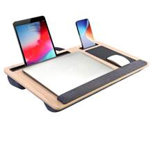Laptop Bed Desk, Folding Lap Desk With Cup Holder, Portable Laptop Stand For Bed Laptop Desk Bed Table Tray With Drawer For Working Reading Writing, Eating Table For Bed Sofa Couch Floor