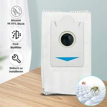 15pcs Antibacterial Vacuum Cleaner Bags For Deebot X2 Omni-3 L Vacuum Cleaner - Replacement Parts - White - View 9