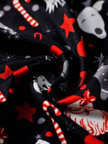 圣诞节假期男士内裤 男士平角内裤 男士设计平角内裤 1 件 - 黑色 - 查看 6