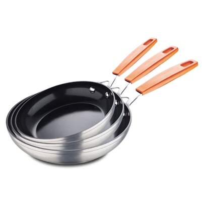 San Ignacio Set 3 sartenes 20, 24, 28 aluminio inducción. Envio gratis en 24/48h