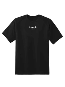 KIT 2 Basic Boy's T-Shirt Ages 4 To 14 Premium Cotton Men's Black With Beige - 米色 - 查看 2