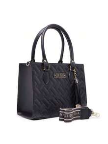 3-Piece Kit, Women's Crossbody And Side Bag With Card And Bill Holder - 黑色 - 查看 2