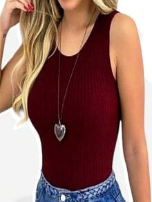 Women Unitards - Red - View 1