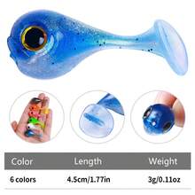 Mồi mềm silicon T-Tail 45mm-3g Mồi câu cá siêu nhỏ có đầu Jigbait Vivid Mồi câu cá Wobblers Mồi câu cao su Phụ kiện câu cá - Nhiều màu - Xem 4