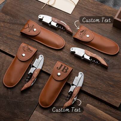 Abrebotellas de vino grabado personalizado, abrebotellas de vino personalizado, recuerdo de boda, regalo para padrinos de boda, abrebotellas de boda, regalo de cumpleaños para hombres, regalos para empleados, regalos para fiestas, regalo conmemorativo para amantes del vino, novia, novio, mejores amigos, amigos, fiesta, decoración de cumpleaños, multifuncional, ornamental, anti-moho, reutilizable, adorable, de alta calidad, lindo, moderno, personalizado, único, regalos ideales para él, regalos ideales para niños, baño, hogar, renovación del hogar