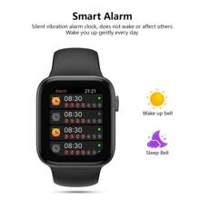 热门新款 1 件装硅胶表带智能手表，拨打和接听电话，计步器，卡路里追踪器，闹钟，呼叫/消息提醒，多功能运动智能手表，1.44 英寸全屏触控，兼容 Android 和 IOS，超值礼物 - 粉色 - 查看 5