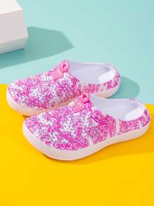 Women&#39;S Garden Casual Slippers, Beach Sandals, Non-Slip Swimming Pool Water Shoes, Home Slippers, Blue And White Porcelain Pattern, Light And Comfortable EVA Hole Shoes