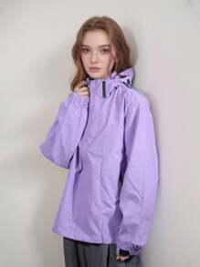 Giacca antivento da donna nuova per l'autunno/inverno, impermeabile, giacca sportiva casual per avventura e hiking