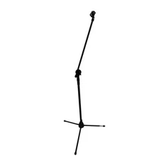 Tripé Suporte de Microfone Girafa com Cachimbo Premium Saty - Preto - Visão 5