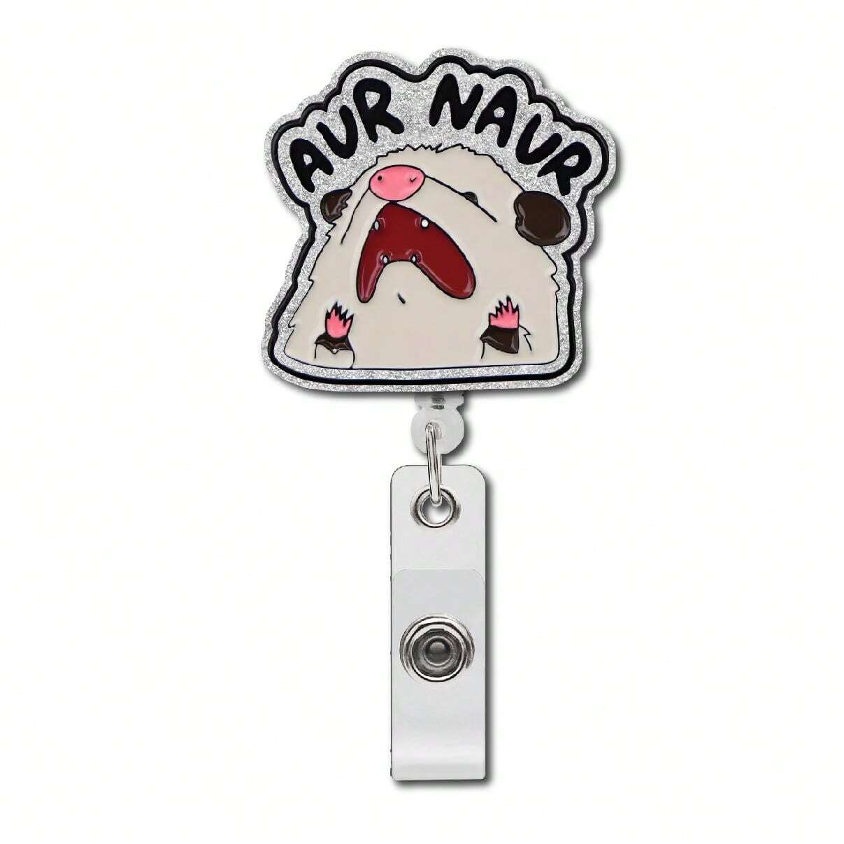 Fun Retractable Badge Scroll Acrylic ID And Business Card Holders