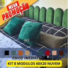 RECTANGULAR UPHOLSTERED HEADBOARD KIT 60x20cm Queen Size Bed (8 UNITS) - Màu be - Xem 1