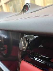 2 个钻石形隐形小挂钩，多用途无缝粘合塑料车用挂钩 - 黑色 - 查看 3