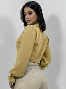 Women Blouses - Màu be - Xem 3