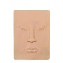 JC TATTOO 1/3/5pcs Tattoo Full Face Three Lips Five Pairs Silicone Mouth Practice Skin Faux Skin Makeup Silicone Learning Fake Skin Tattoo Beginner Practice Skin Suitable For Tattoo Beginners And Tattoo Artists. - Khaki - View 19