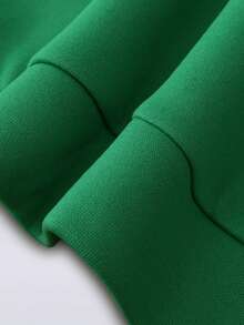 Áo nỉ cổ tròn thời trang dành cho nữ, mùa thu, Giáng sinh, trang phục mùa thu/đông, quà tặng ngày lễ, in chữ/lời chào/tên cá nhân tùy chỉnh ở mặt trước - màu xanh lá - Xem 7