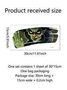 1 Pc Halloween Window Stickers Zombie Car Stickers  Wall Decals Vampire Wall Decor - Black - View 9