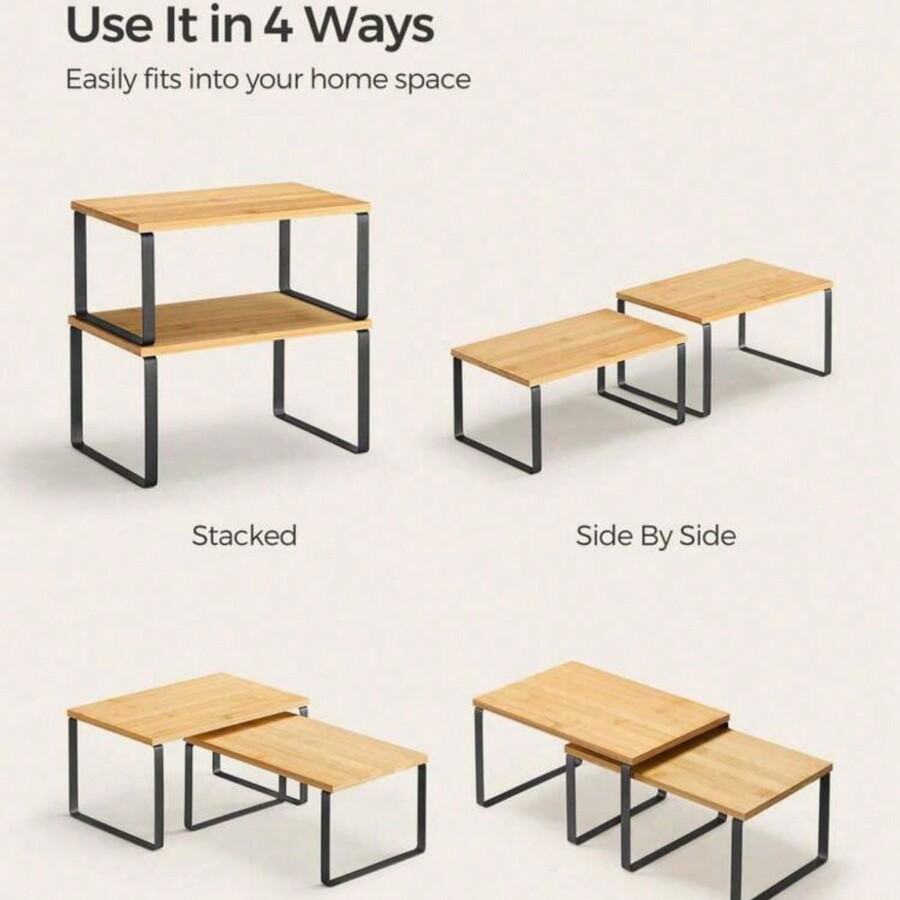 SONGMICS SONGMICS Organizer Shelf, Set Of 2 Kitchen Counter