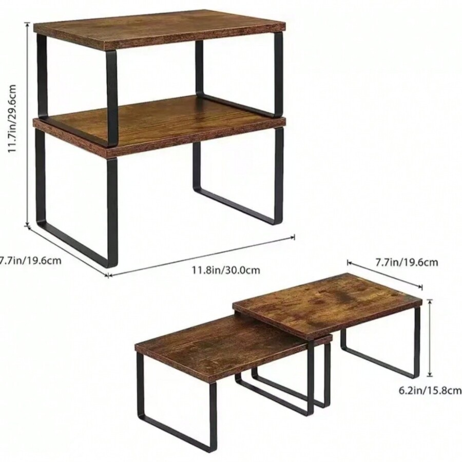 SONGMICS SONGMICS Organizer Shelf, Set Of 2 Kitchen Counter