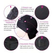 200% High Density Headband Wig Kinky Curly Headband Wig Human Hair Short Kinky Curly Wig 200% Density Scarf Wig - SNatural - View 7