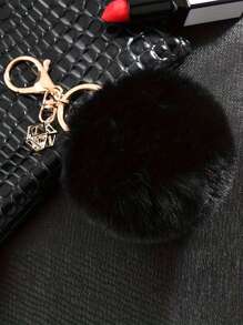 1 móc khóa Pompom mềm mại, móc khóa nhồi bông dễ thương, túi đựng nhẫn, ba lô, mặt dây chuyền treo xe hơi, quà tặng sử dụng hàng ngày cho phụ nữ, phụ kiện trang trí chìa khóa ví, nhiều màu sắc để lựa chọn - Nhiều màu - Xem 16