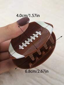 1 件橄榄球抓夹马尾发夹运动风格发夹发饰 - 彩色 - 查看 5