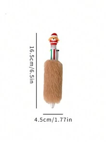 1 chiếc bút bi hoạt hình thiết kế ngẫu nhiên, quà tặng văn phòng phẩm cho học sinh, thích hợp cho Giáng sinh - Nhiều màu - Xem 4