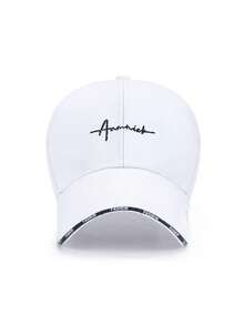 Unisex Casual Letter Embroidered Baseball Cap, Adjustable Retro Snapback Hat, Couple Style For Spring/Summer - Adjustable - View 5