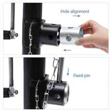 New Side Winder Trailer Lift & Support Jack Leg 1000Kg W/Hand Crank For Caravans - Black and Silver - View 3