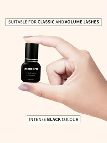 Cola para Extensão de Cílios 1s, Cola para Extensão de Cílios 5ml - Secagem Rápida, Fixação Forte, Adesivo de Cílios com Baixo Odor para Retenção de 6-8 Semanas