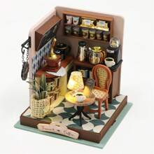 Mô hình lắp ráp cảnh xây dựng nhà DIY tinh tế, Bộ nhà trang trí thủ công bằng nhựa mini có đồ nội thất, Quà tặng sinh nhật sáng tạo Quà tặng ngày lễ tình nhân cho nam nữ Quà tặng Halloween, Quà tặng Giáng sinh - Nhiều màu - Xem 1