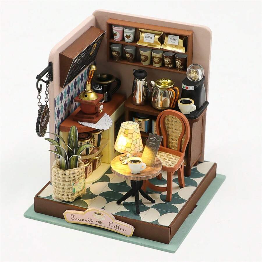 Mô hình lắp ráp cảnh xây dựng nhà DIY tinh tế, Bộ nhà trang trí thủ công bằng nhựa mini có đồ nội thất, Quà tặng sinh nhật sáng tạo Quà tặng ngày lễ tình nhân cho nam nữ Quà tặng Halloween, Quà tặng Giáng sinh - Nhiều màu - Xem 1