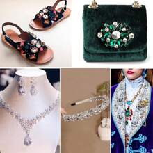 400pcs 4*6mm Mini Water Drop Shaped Rhinestones, Suitable For Mobile Phone DIY, Jewelry, Apparel, Accessories, Decorations, Cosmetic Cases Etc. - Black - View 5