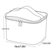 1 túi đựng đồ trang điểm có chữ, túi đựng đồ cầm tay nhẹ có thể gấp lại, túi đựng mỹ phẩm, túi đựng đồ vệ sinh cá nhân du lịch chống thấm nước dung tích lớn cho phòng ngủ, phòng khách, bàn trang điểm - Nhiều màu - Xem 3