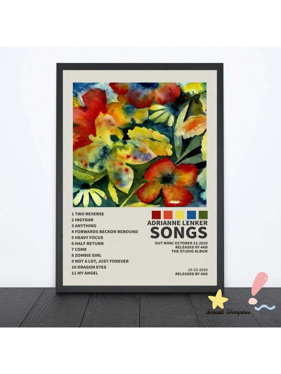 1pc Adrianne Lenker Songs Music Album Poster Canvas Art Print Home Decoration Wall Painting ( No Frame ) ﻿,Wall Art Gifts Birthday Graduation - A - View 1