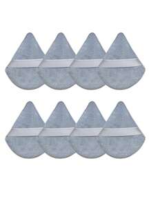 24pcs/15pcs/8pcs/3pcs Flocked Triangle Makeup Sponges, Soft & Fluffy Texture, Suitable For Face & Body Powder Puff, Mixed Set Makeup Beauty Tools