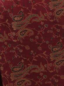 1条女士围巾，波西米亚风流苏头巾，时尚复古佩斯利花纹发带，休闲优雅防晒围巾披肩，适合日常佩戴和节日送礼 - 棗紅 - 查看 7